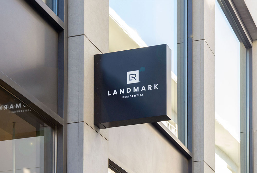 Firmenschild für Landmark Residential